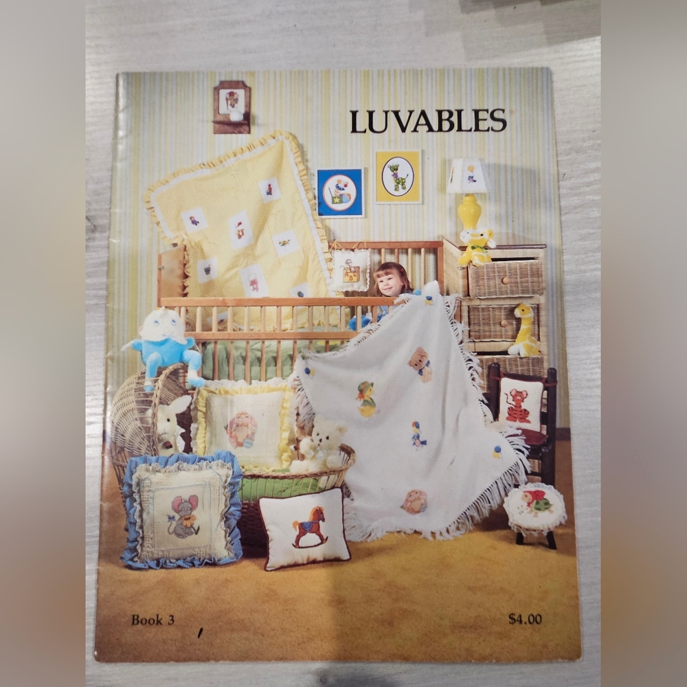 Luvables 1980 Mandy Bear Counted Cross Stitch Charted Designs